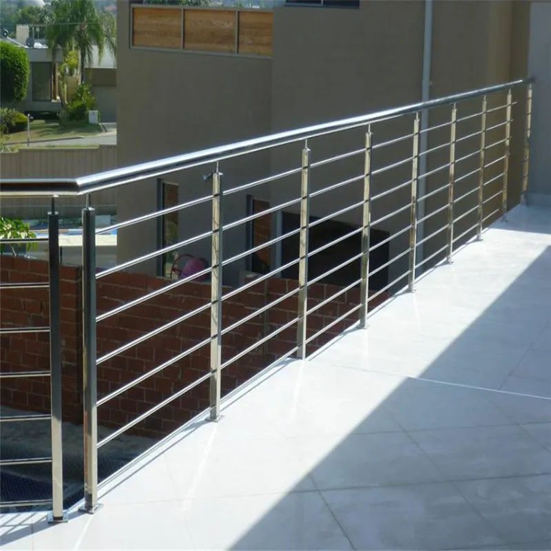 SS304/316 stainless steel railing balcony tube railing design balustrade handrail posts staircase railing fittings