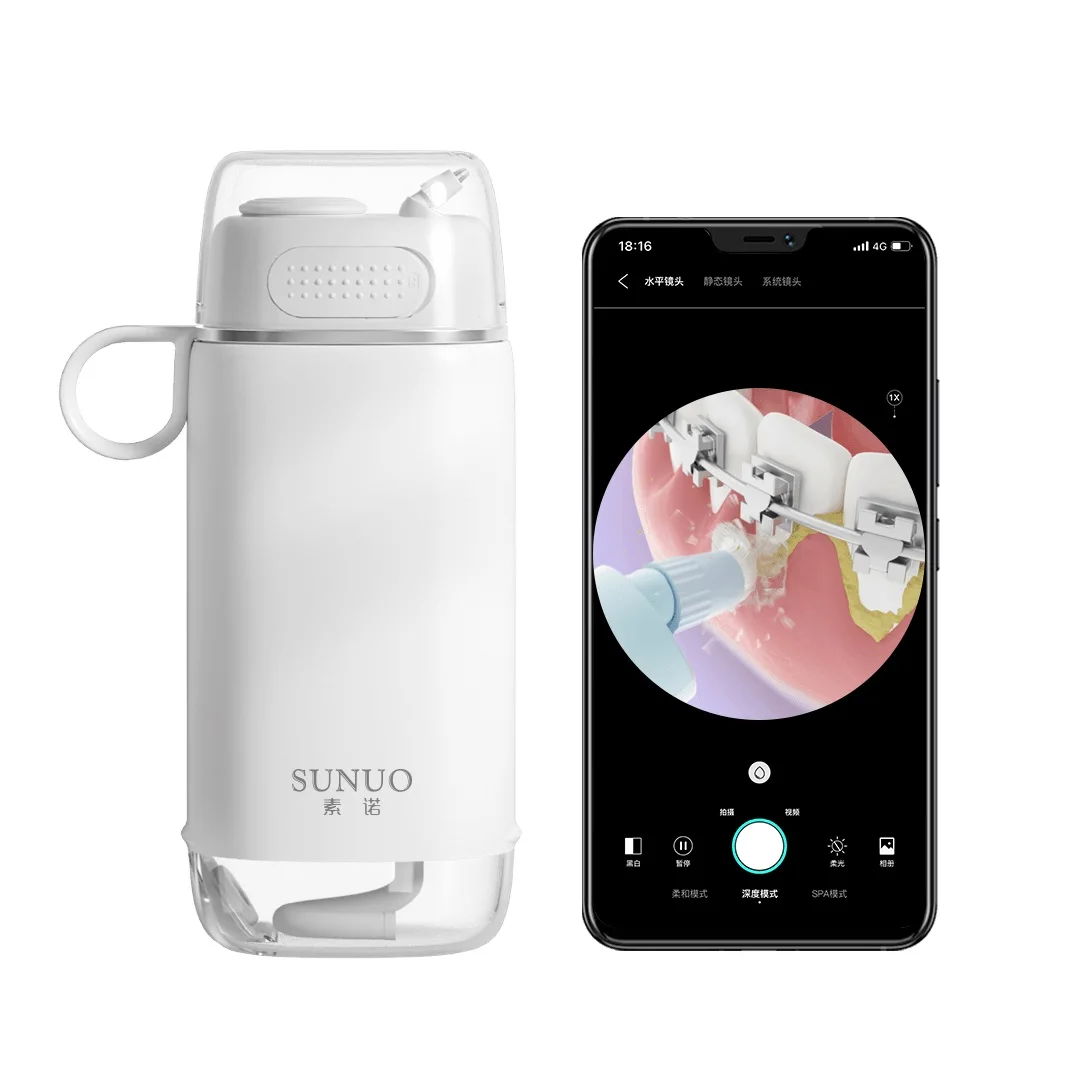 SUNUO C3 Pro гибкий портативный стоматологический уход визуальный умный водный стоматологический Флоссер для ухода за зубами с камерой