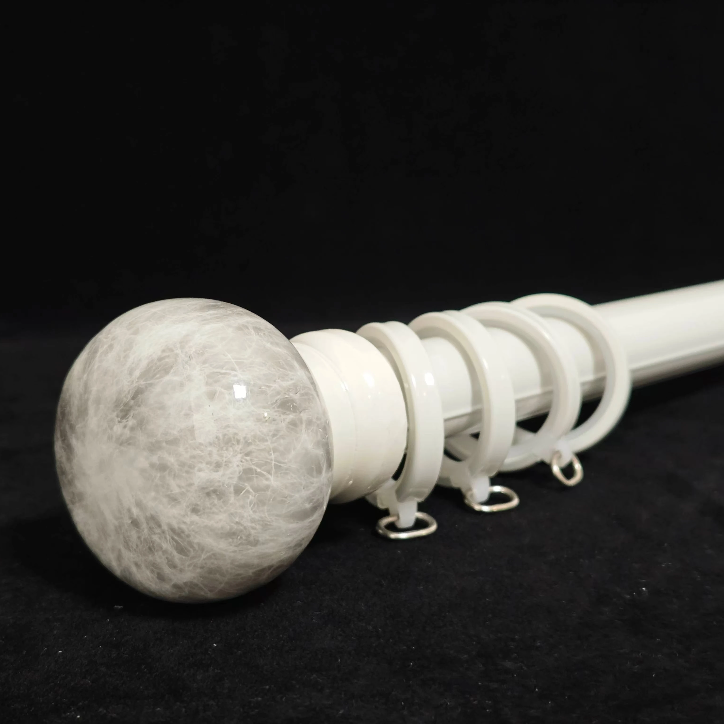 Eco-friendly Competitive Price Manual Curtain Pole Set For Hotel Hospital Bedroom