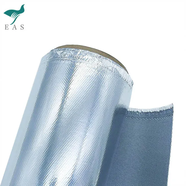 Flame Retardant Silicone Coated and Aluminum PET Film Fiberglass Fabric