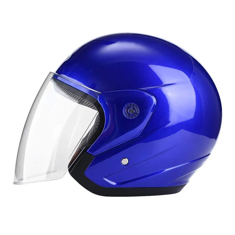 Мотоциклетный шлем DFG с двойным объективом и открытым лицом, мотоциклетный шлем 3/4