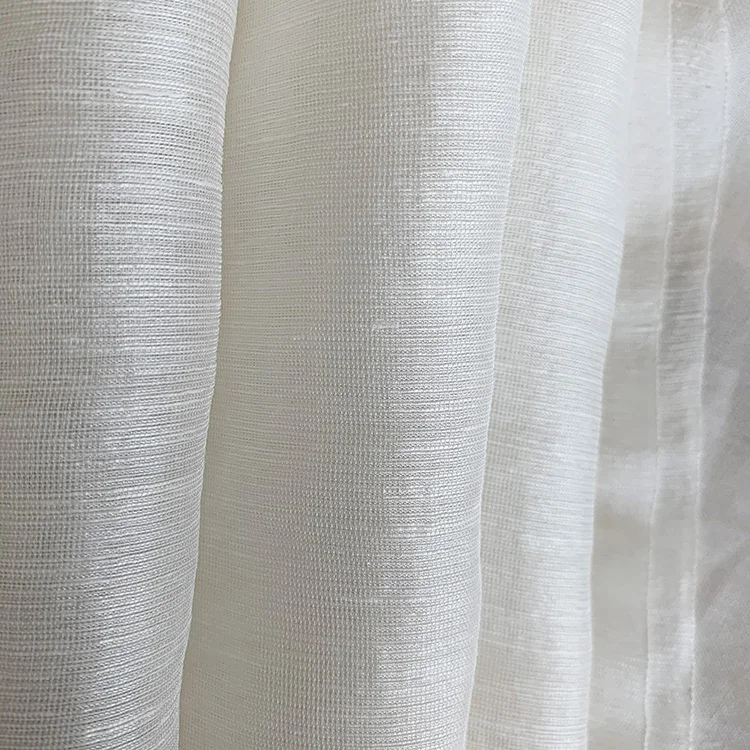 
Unique design fabric silk mixed silk linen fabric 14mm for cloth dress material 