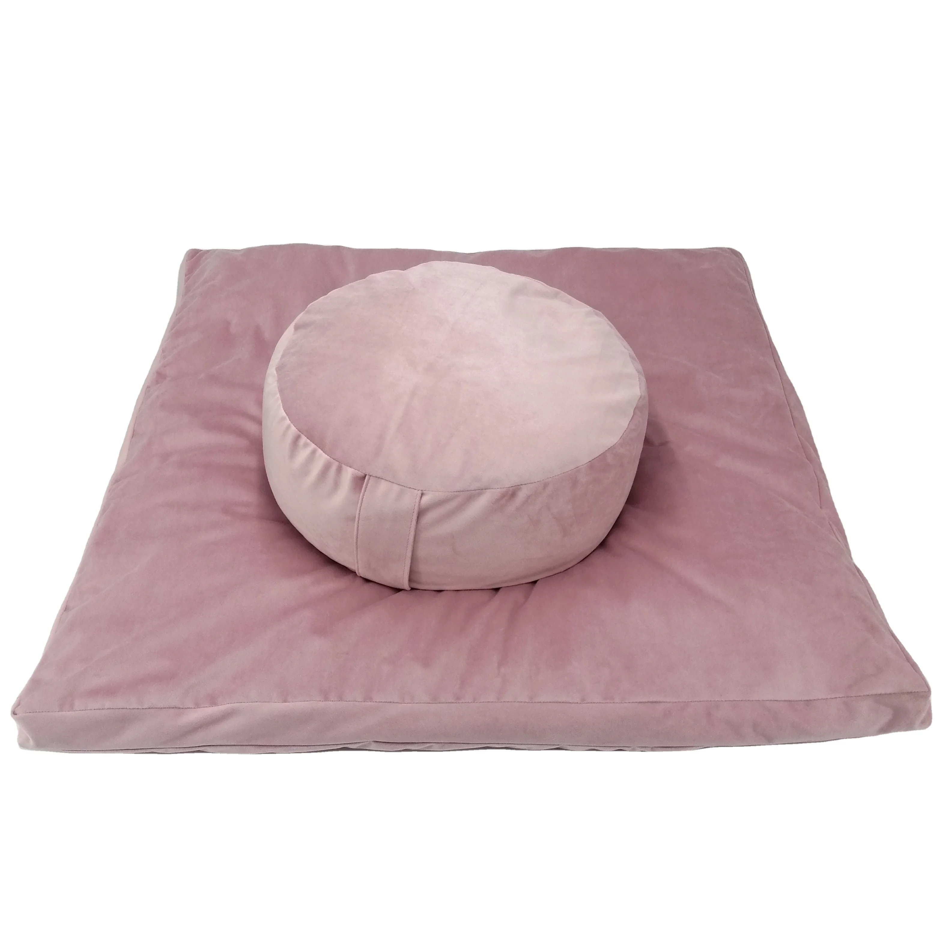 Meditation Pillow Round Floor Cushion Meditation Cushion Zafu Seat Cushion Zabuton Set