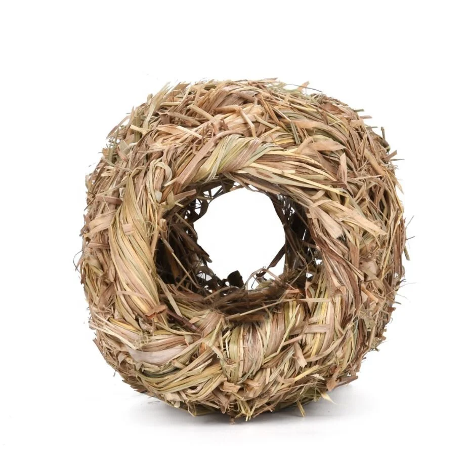 Hamster Gerbil Chinchillas Guinea Pig Chipmunk Squirrel Hedgehog Mice Other Small Animals Natural Straw Woven Grass Bunny nest
