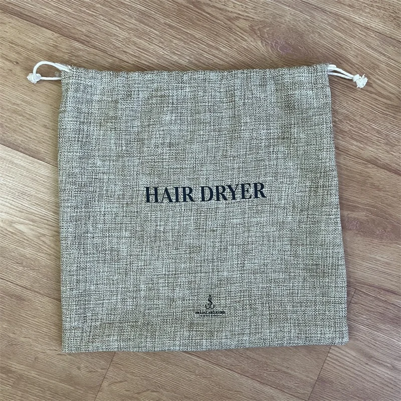BSCI Reusable Dust Drawstring Jute Sacks Date Coin Record Burlap Bags Custom Logo Burlap Pouches For Cocoa Bags Packaging