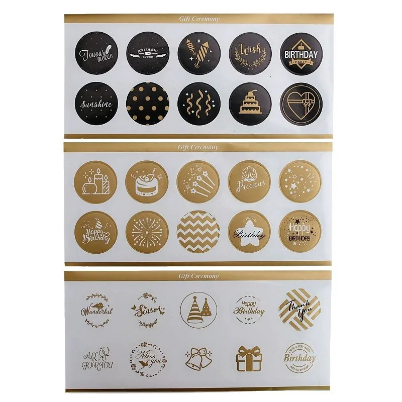 Custom Packaging  Color Stickers Labels For Shipping Boxes Gift Boxes Shopping Bag With Logo Printed Free Design