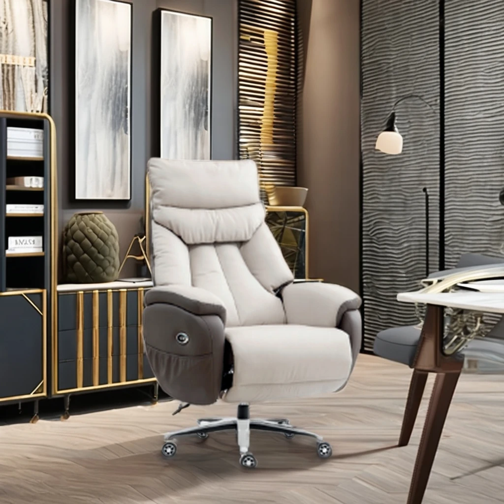 Ventilate Professional Office Chairs Simple Office Chair Leather Pu High Back Swivel Adjustable Clinic Chair For Boss