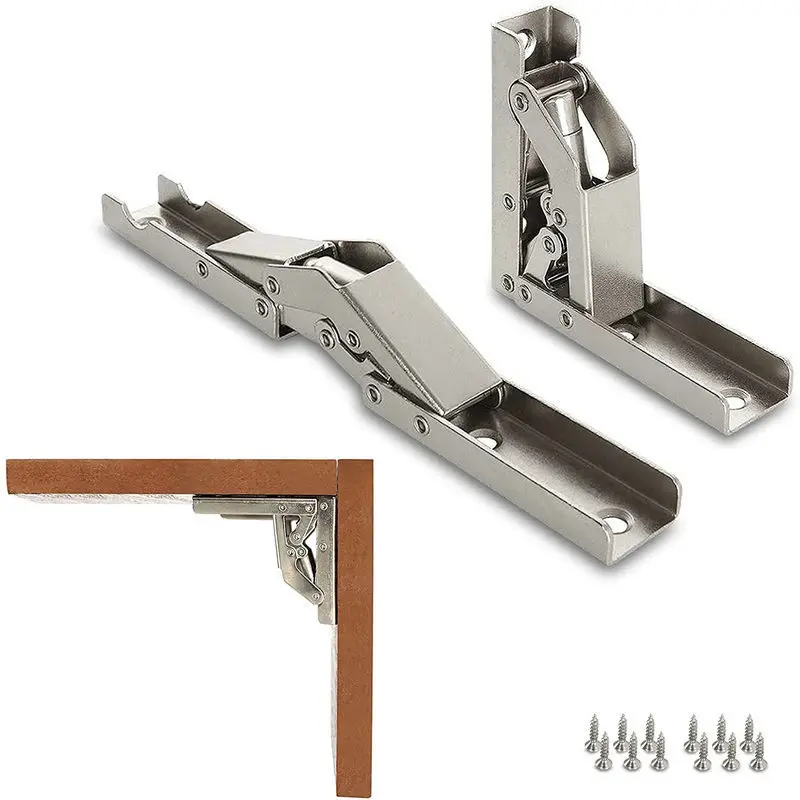 Factory Price Furniture Hardware Front 5 Gear Hinges 90 180 Degree Adjustable Folding Hinges