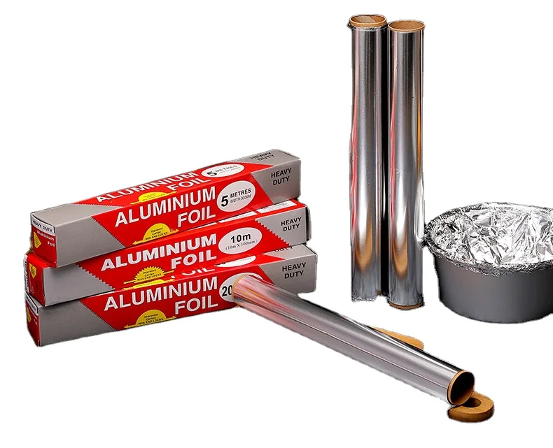 Wholesale Multifunctional Thickened Waterproof and Oilproof Aluminum Foil Roll Paper foil paper 10M For Household