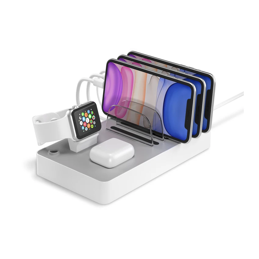 
New Arrival multiple charger station 4 USB Mobile Phone Charging Station 4 in 1 charging station 