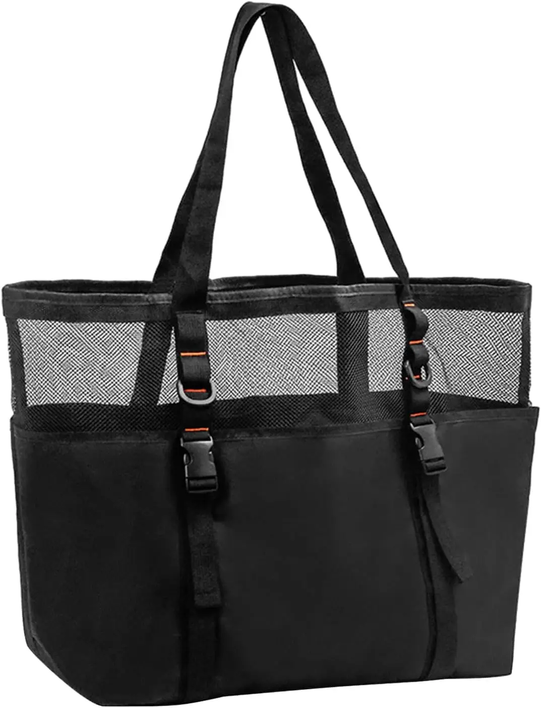 Swimming Bag with Multiple Pockets and Compartments Zippered Bottom for Beach and Pool Essential