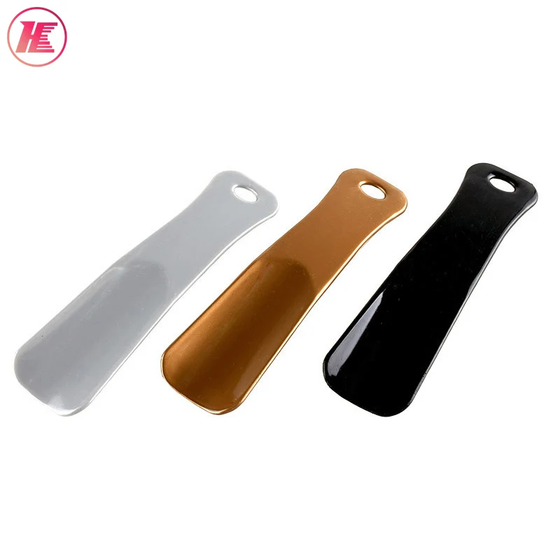 Hot Sale Cheap Short Comfortable Handle Promotional Plastic Shoe Horn And Shoe Spoon With Logo