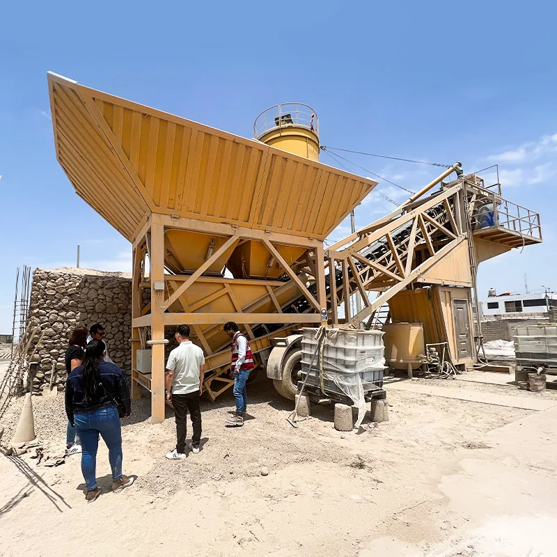 HAMAC YHZS50 China manufacturer hot sale mini mobile premix concrete batching mixer plant