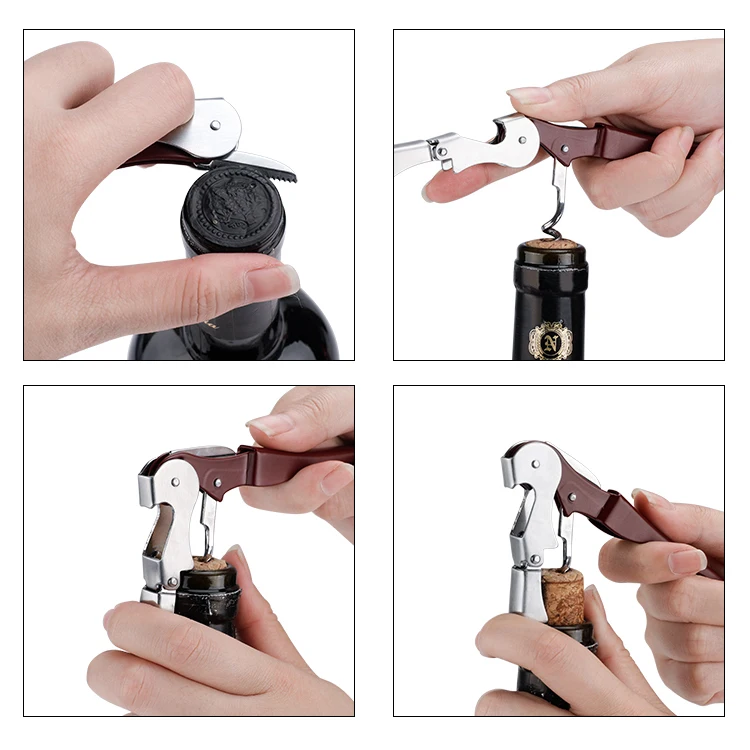 Sea Horse Wine Corkscrew Carbon Steel Wine Bottle Opener Set Cork Screw Wine Bottle Opener