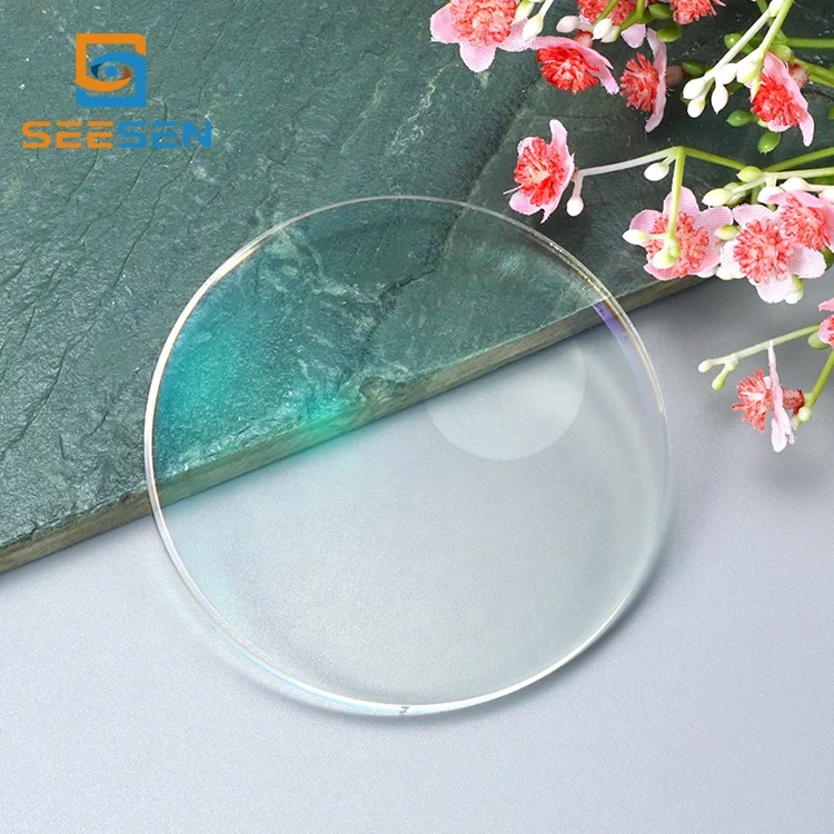 1.59  PC round top bifocal hard and ar coating HMC eyeglasses prescription lenses RT-28 eyewear lens