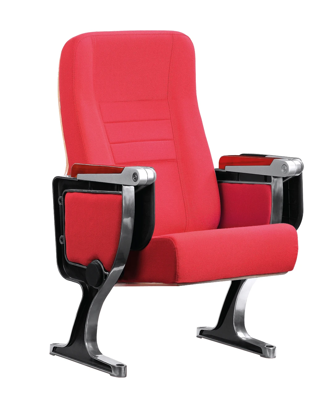 Lecture hall chair folding chair writing pad metal leg cinema chair conference room theater seating durable auditorium seat