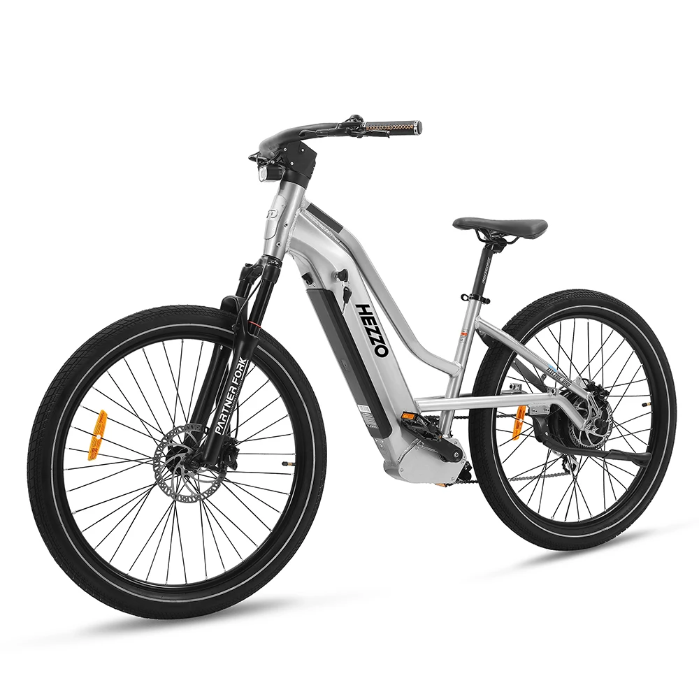 HEZZO 27 5 дюйма 48 в 500 Вт 15 Ач дальнего радиуса действия Hengtai hub motor ebike быстрая скорость прокалывание шины шаг сквозь Электрический городской велосипед