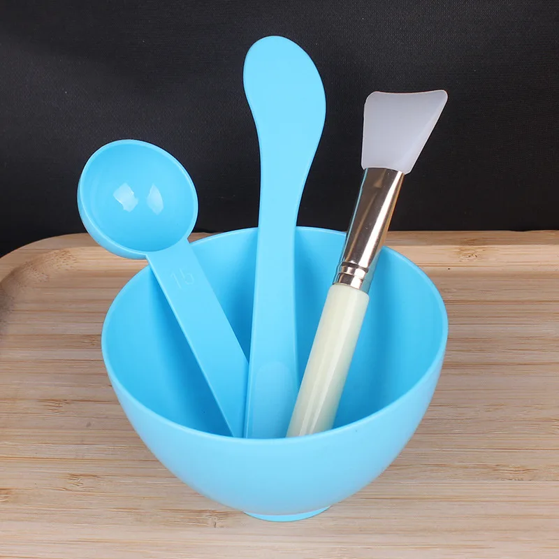 SAIYII Hot Sales White Silicone Mask Bowl Brush DIY Cosmetic Spa Mud Face Mask Brush Bowl Spoon Spatula Set For Clay Mask
