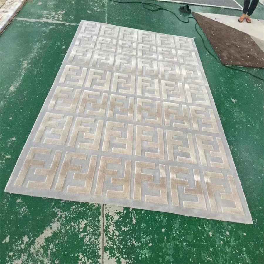 Hand Tufted Woolen Carpets Luxury Carpet for Living Room Carpet Manufacturers Hand Tufted Rugs Customized Plush Kitchen Rug