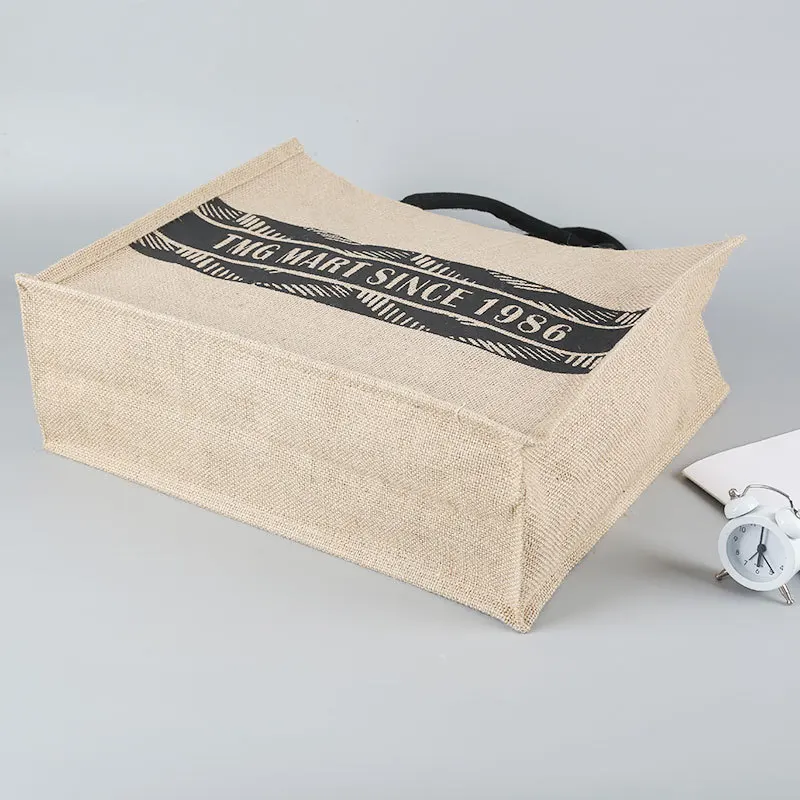 Custom logo hemp bag gift tote bag shopping handbag