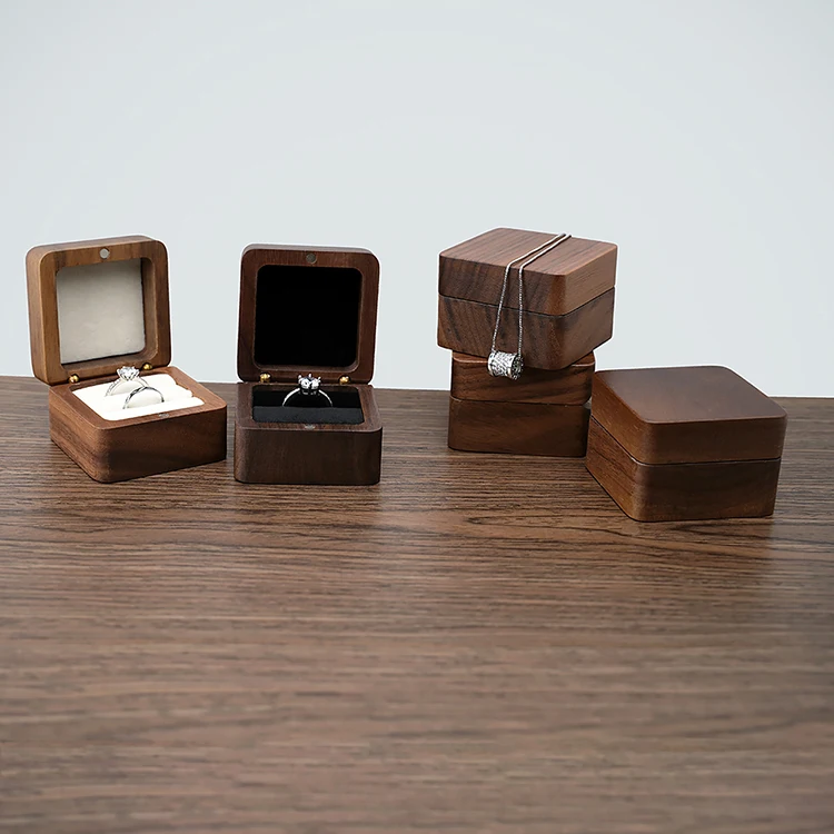 Bulk in sale wedding small boxing ring wooden jewelry ring box