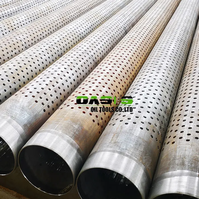 ASTM A312 AISI 304/316 Stainless Steel API Perforated Drainage Well Casing Pipe with BTC Thread