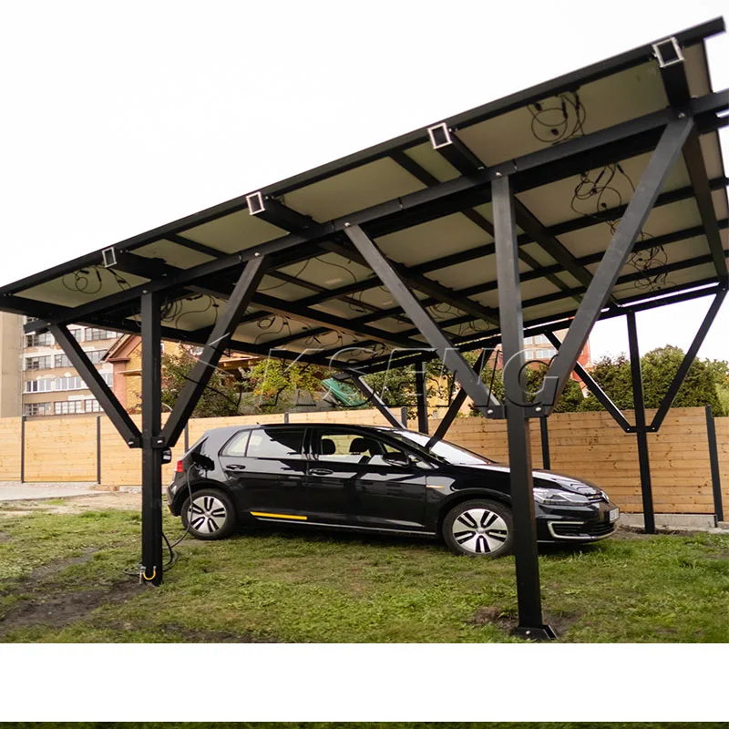 Fast Installation Waterproof 10kw Aluminum Solar PV Carports Parking Solar Carport Mounting Systems