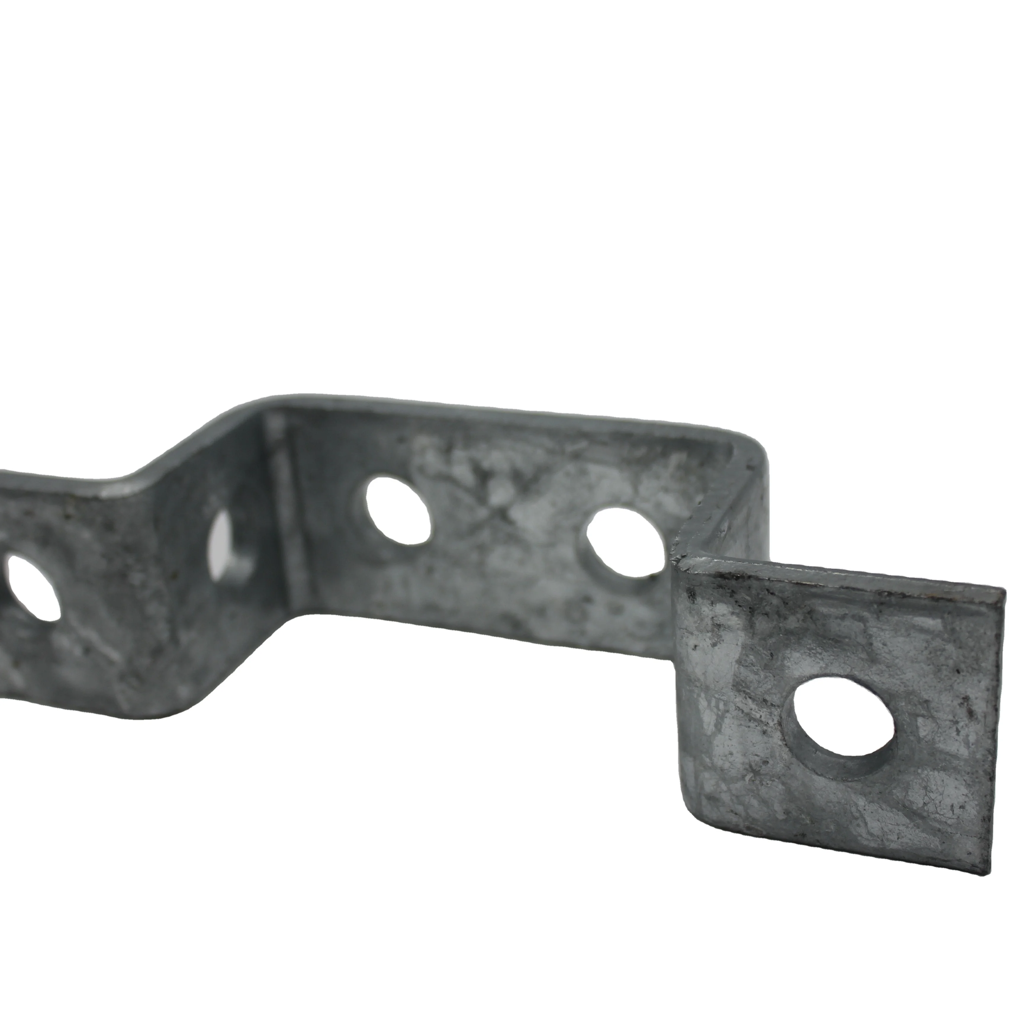 Hardware stamping parts U shaped 4 hole  bracket wall mounting bracket