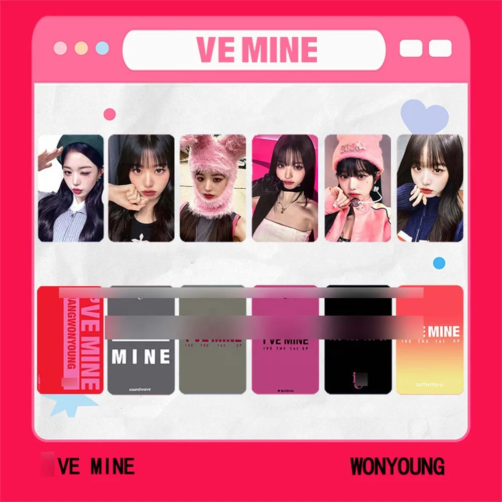 6 шт./набор фотокарты KPOP