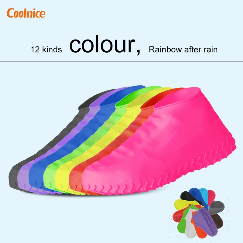 Wholesale Custom Silicone  Shoe cover Rain Waterproof non-slip Protect your shoes in the rainy day Shoe cover