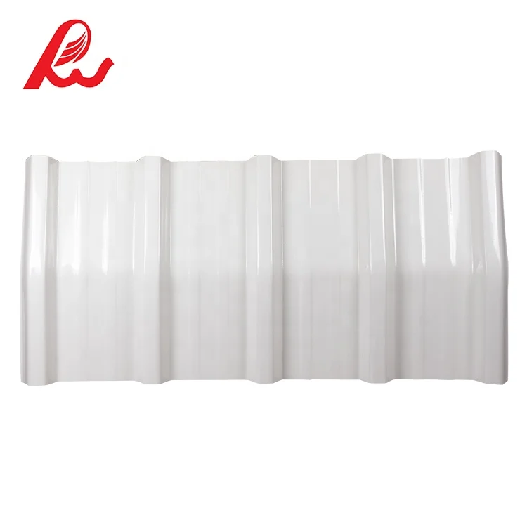 Excellent strength corrugated PVC / APVC plastic roofing sheet