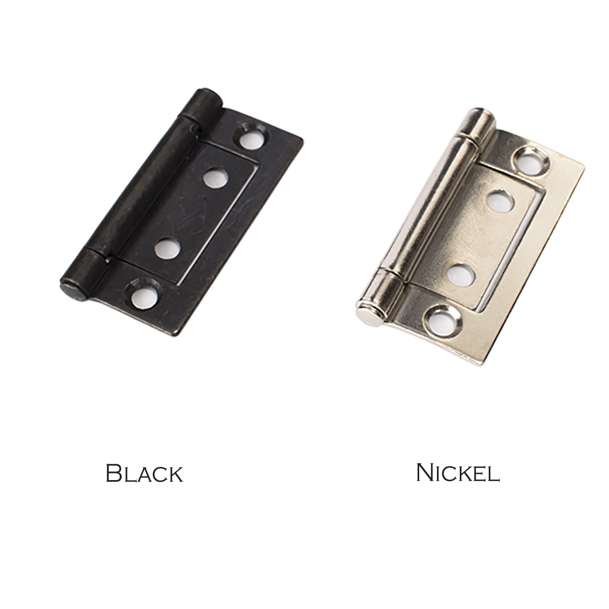 Kitchen Cabinet Inset Door Flush Small Black Iron Hinge 2 Inch 135 Degree Open Furniture Door Steel Metal No Mortise Butt Hinges