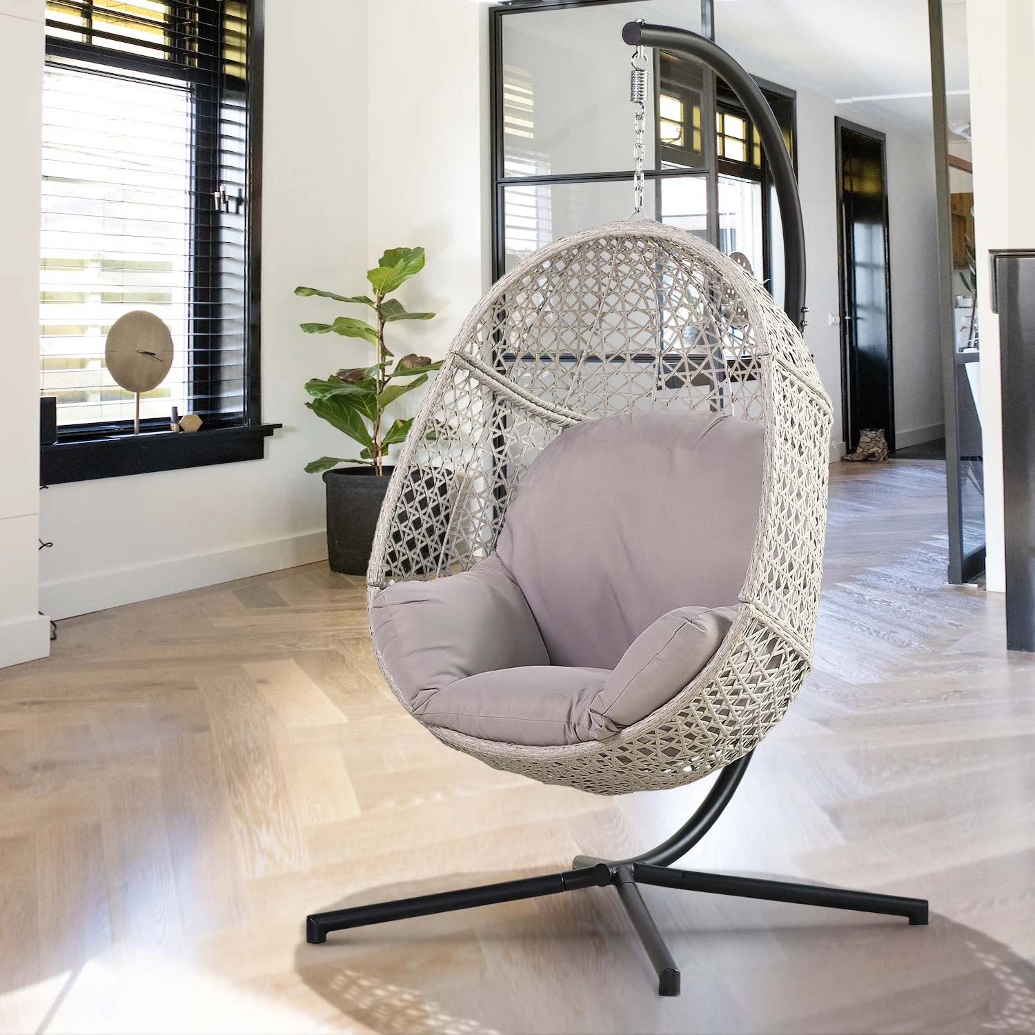 High Quality Rattan Egg Chair Bird Nest Swing Chair Patio Porch Swings Hammock Chairs