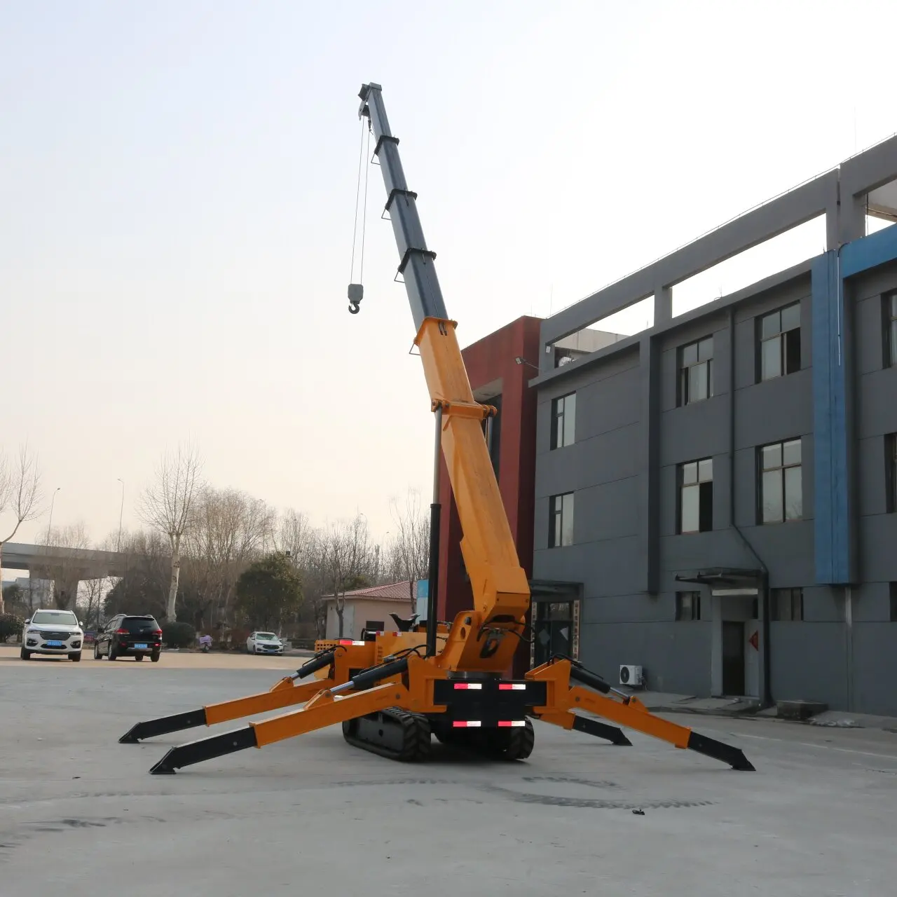 cheap price oil-electric crawler spider crane hydraulic 8 tons self-walking spider crane