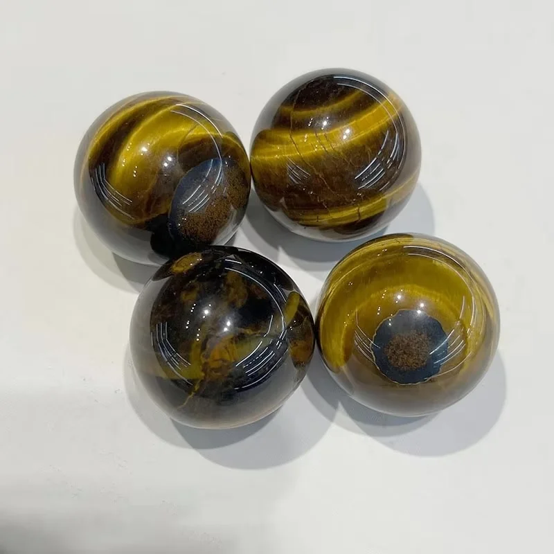 Bulk Wholesale Gemstone Ball Sphere Healing Crystals Stones Polished Tiger Eye Sphere For Decor