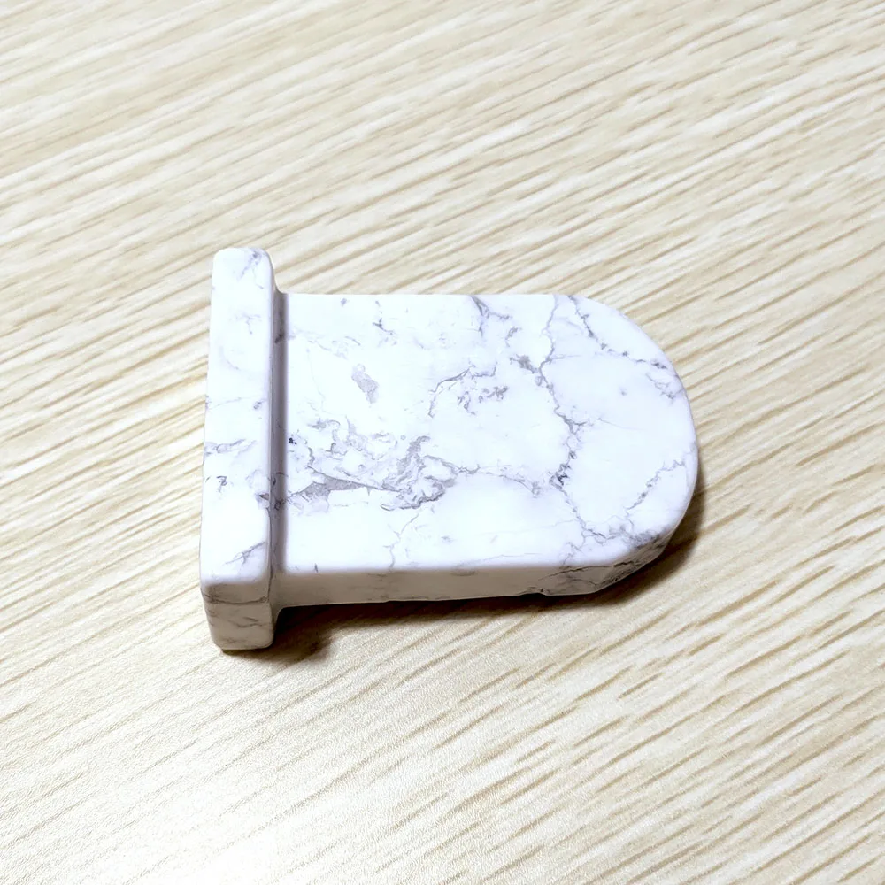 Wholesale Howlite Gemstone Hand Carved Tombstones And Monuments Gemstone Carving For Decoration