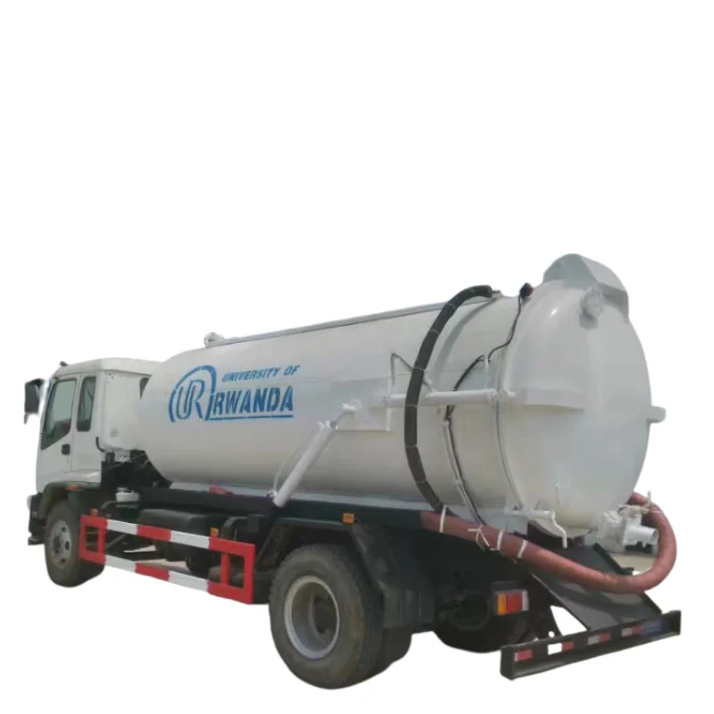 Best selling new refined ISUZU 190hp 6000L Vacuum Sewage Pump Suction Tank 1500gallons septic tanker truck LHD RHD