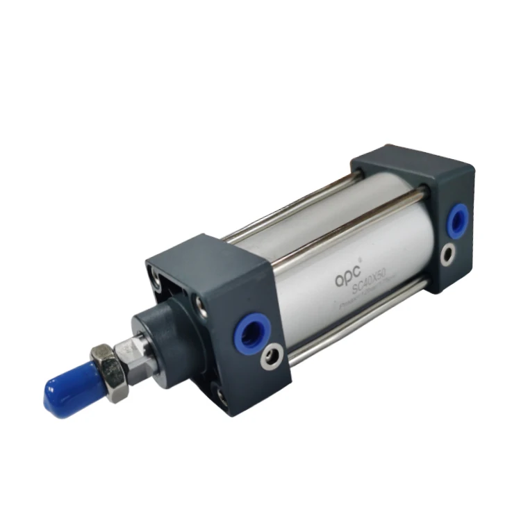 SC Series 32-320 Bore 25-1100 Stroke Standard Fitting Cylinders With Certification  Long Stroke Pneumatic Cylinder Tools