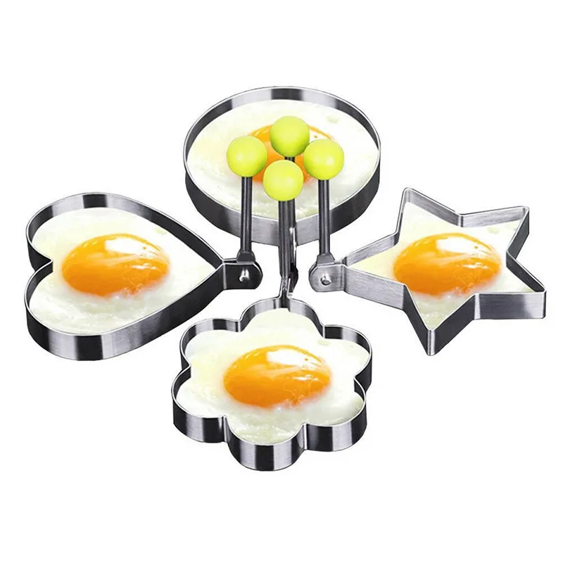 Kitchen Accessories Fried Egg Mould Omelette Rings Stainless Steel BBQ Egg Tool Pancake Maker DIY Breakfast Egg Kitchen Utensils