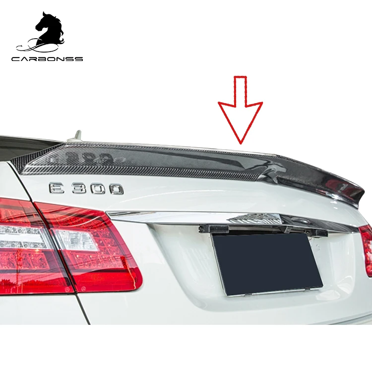 Задний спойлер V-типа из углеродного волокна, подходит для MERCEDES BENZ W212 E CLASS E300