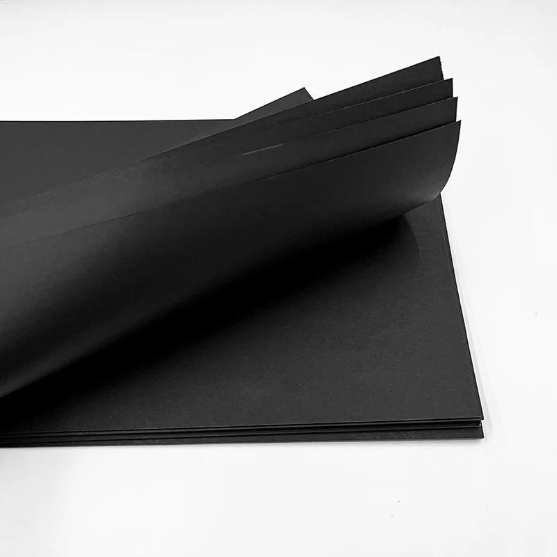 Производитель 250gsm черная доска 300gsm Черная бумажная играющая карта 800gsm черный картон