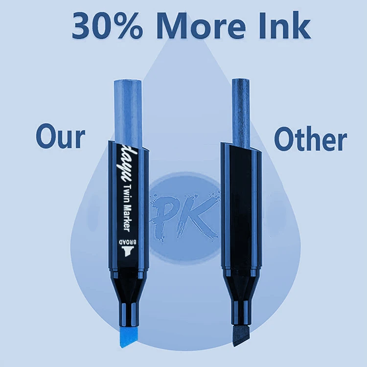 In Stock 120 Colors Dual Tip Sketch Paint Art Markers Alcohol Markers for Drawing