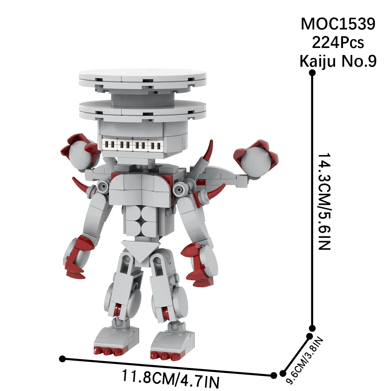 MOC кирпичи MOC1539 Kaiju № 9 DIY Le Аниме фигурки наборы строительных блоков Детские Подарки Развивающие аниме детские игрушки