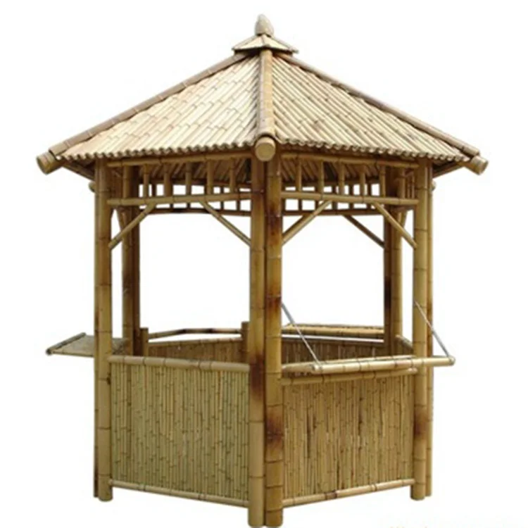 Wholesale Natural Bamboo New Arrival Cheap Pavilion For Outdoor Garden