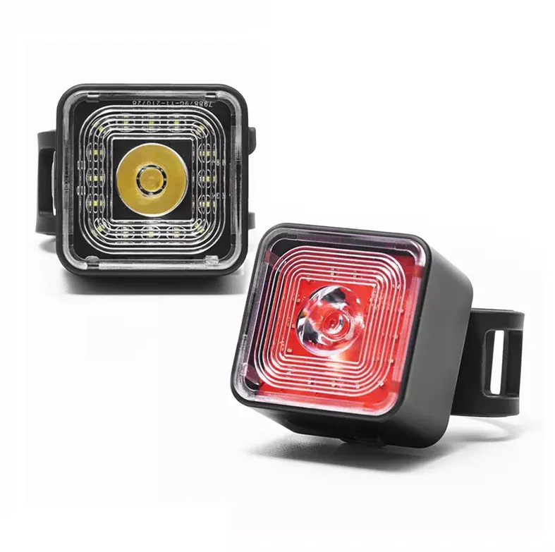 new mini smart IP66 waterproof bike tail light usb rechargeable led bicycle front light with 5 lighting modes