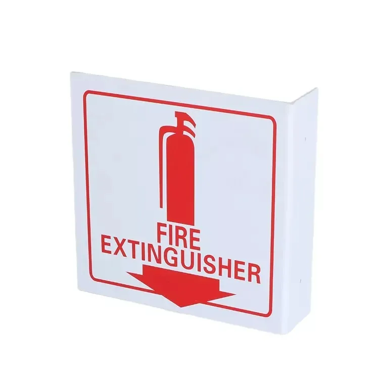 OEM Printing Plastic 3D Stand Fire Extinguisher Signs Waterproof Custom Pattern Warning Safety Sign