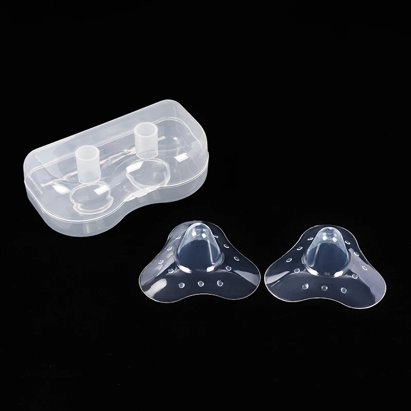 Wholesale BPA Free Silicone Nipple Shield Premium Contact for Breastfeeding Protector De Pezon Small Plastic Container
