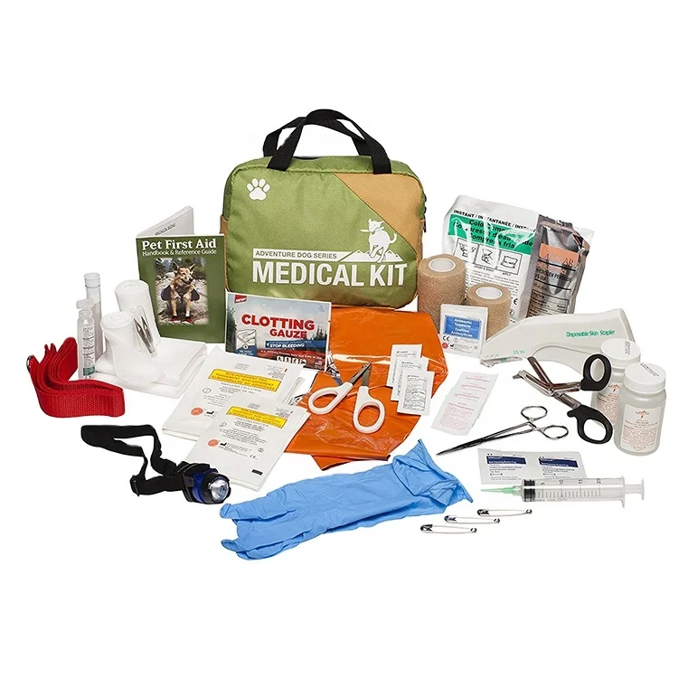 outdoor multifunction adventure dog series emergency pet first aid kit