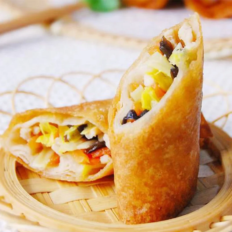 China Wholesale Vegetarian Pastry Nature Baked Chinese Food Sweets Vegetable Food Frozen Spring Rolls