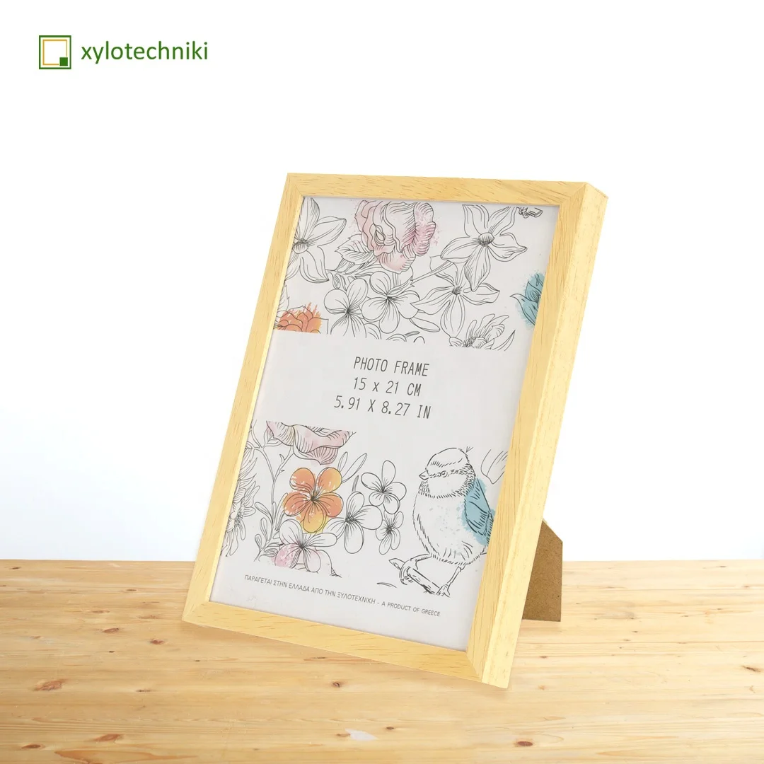New best selling minamal thin wooden photo frame in custom sizes, black white or natural colour for home decoration